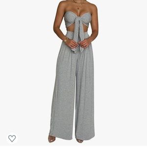 Sexy V Neck Two Piece Outfits